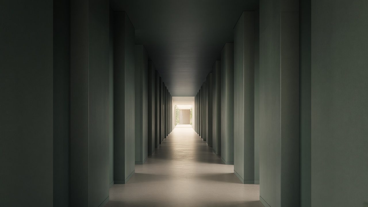 A corridor of light suggesting clear direction